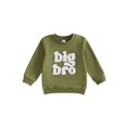thumbnail image 1 of RUINIXCW Toddler Baby Boy Sweatshirts Big Brother Outfit Little Boy Kids Big Bro Letter Long Sleeve Crewneck Pullovers Spring Fall Winter Shirts Tops, 1 of 10