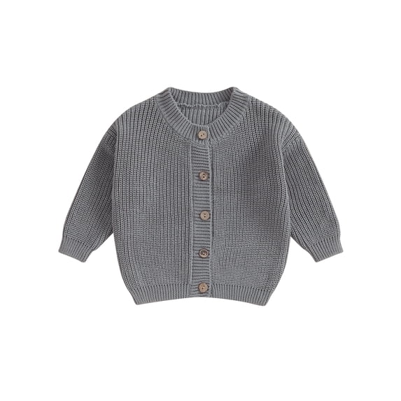 RUINIXCW Toddler Baby Girl Boy Cardigan Sweater Spring Fall Winter Warm Knit Sweaters Newborn Infant Clothes Solid Long Sleeve Button Up Knitwear Top