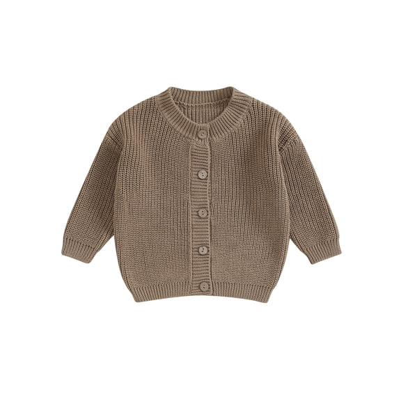 RUINIXCW Toddler Baby Girl Boy Cardigan Sweater Spring Fall Winter Warm Knit Sweaters Newborn Infant Clothes Solid Long Sleeve Button Up Knitwear Top