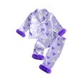thumbnail image 1 of RUINIXCW Toddler Baby Girl Boy Halloween Silk Satin Pajama Set Little Girls PJS Fall Winter Sleepwear Striped Button Down Long Sleeve Shirt Pants Set, 1 of 10