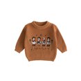 thumbnail image 1 of RUINIXCW Toddler Baby Girl Boy Silly Goose Sweater Outfit Newborn Infant Fall Winter Knit Sweaters Kids Goose Embroidery Long Sleeve Jumper Pullovers, 1 of 10
