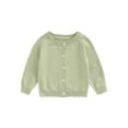 thumbnail image 1 of RUINIXCW Toddler Baby Girl Cardigan Sweater Spring Fall Winter Warm Knit Sweaters Jacket Newborn Infant Long Sleeve Button Up Knitwear Coat Tops, 1 of 8
