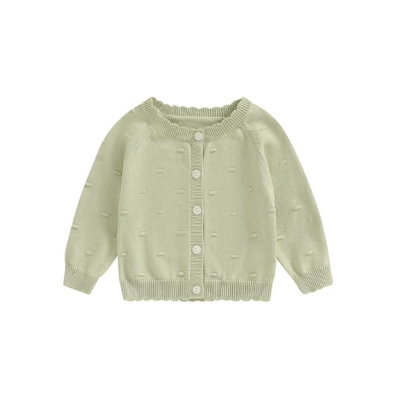 RUINIXCW Toddler Baby Girl Cardigan Sweater Spring Fall Winter Warm Knit Sweaters Jacket Newborn Infant Long Sleeve Button Up Knitwear Coat Tops