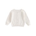 thumbnail image 1 of RUINIXCW Toddler Baby Girl Cardigan Sweater Spring Fall Winter Warm Knit Sweaters Jacket Newborn Infant Long Sleeve Button Up Knitwear Coat Tops, 1 of 8