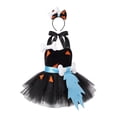 thumbnail image 1 of RUINIXCW Toddler Baby Girl Halloween Caveman Costume Kids Pebbles Flintstone Costume Stone Age Birthday Outfits Cavegirl Tulle Tutu Dress Headband, 1 of 10
