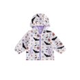 thumbnail image 1 of RUINIXCW Toddler Girl Halloween Jacket Pumpkin Ghost/Flower Bat Print Hooded Long Sleeve Coat Zipper Outerwear, 1 of 9