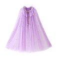 thumbnail image 1 of RUINIXCW Toddler Girls Fairy Princess Costume Kids Princess Cape Tulle Capes Costume Tie-up Sparkling Sequins Cloak Halloween Stage Dress Up Clothes, 1 of 6