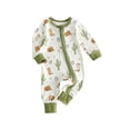 thumbnail image 1 of RUINIXCW Western Baby Cowgirl Cowboy Outfit Newborn Infant Girl Boy Spring Fall Winter Clothes Zipper Romper Boots Hats Print Long Sleeve Jumpsuit, 1 of 10