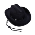 thumbnail image 1 of RUINIXCW Western Toddler Baby Girl Boy Cowgirl Hat Kids Cowboy Hat Felt Wide Brim Hats with Star Leather Belt Dessy Hats Themed Party Cap with String Wedding Party Costume, 1 of 9