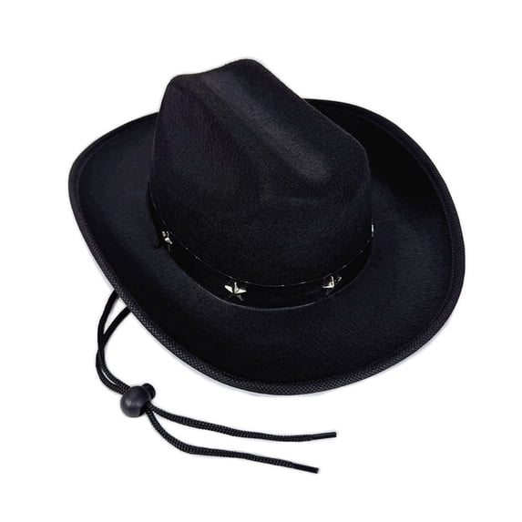 RUINIXCW Western Toddler Baby Girl Boy Cowgirl Hat Kids Cowboy Hat Felt Wide Brim Hats with Star Leather Belt Dessy Hats Themed Party Cap with String Wedding Party Costume