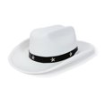 thumbnail image 1 of RUINIXCW Western Toddler Baby Girl Boy Cowgirl Hat Kids Cowboy Hat Felt Wide Brim Hats with Star Leather Belt Dessy Hats Themed Party Cap with String Wedding Party Costume, 1 of 9