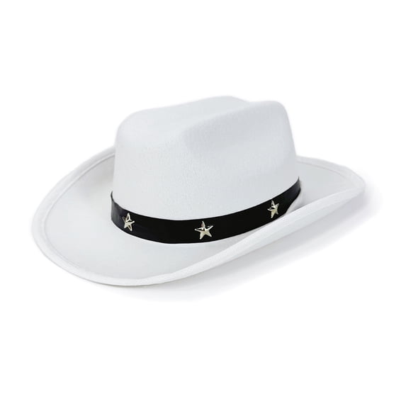 RUINIXCW Western Toddler Baby Girl Boy Cowgirl Hat Kids Cowboy Hat Felt Wide Brim Hats with Star Leather Belt Dessy Hats Themed Party Cap with String Wedding Party Costume