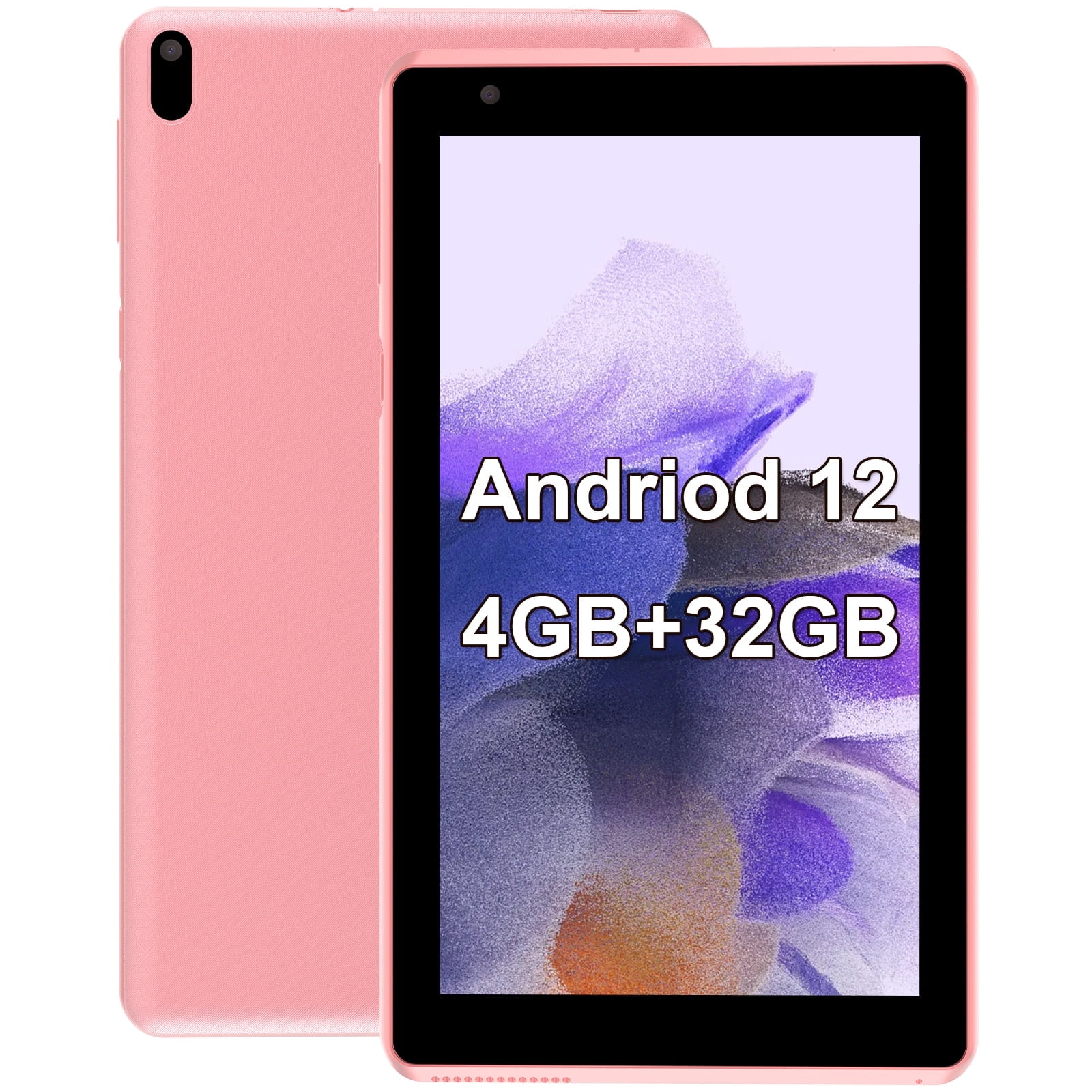 RUIQIAI Tablet 7 inch Android 12 Tablet, 4GB+32GB ROM(1TB Expand), Tablet for Kids, Quad-Core, 2.4G WiFi Tab