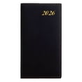 thumbnail image 1 of RUIQPGRT 2026 PU Leather Daily Planner Notebook, Gold Foil Year Mark Pocket Agenda with Ribbon Bookmark, Slim Hardcover Schedule Book for Business Time Planning- Everyday Essential, 1 of 8