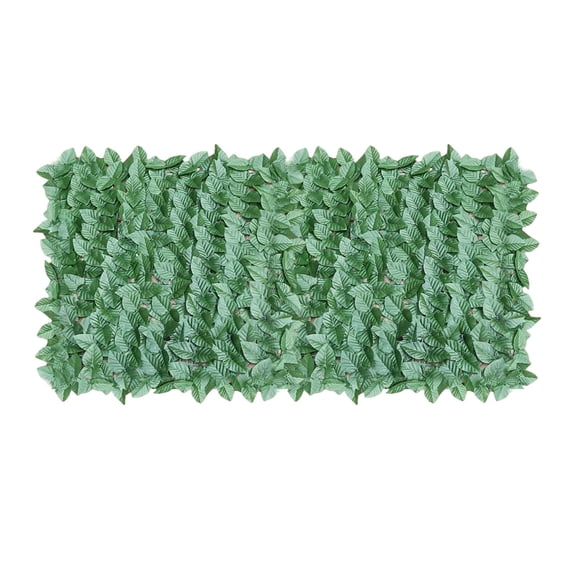 RUIQPGRT Faux Ivy Fence Privacy Screen Outdoor Expandable Artificial Greenery Roll Fake Hedge Wall Patio Green Plastic Leaf Plant Vine Grass Panels Gate Covering Garden Balcony- Everyday Essential