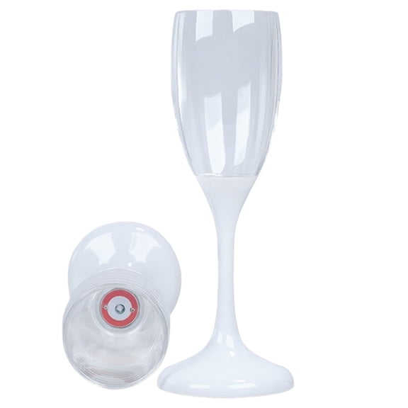 RUIQPGRT Kitchen LED Light Up Cups Wine Champagne Flutes Set Of 5 Adults Colored Plastic Champagne Flutes Drinking Glasses Colorful Glowing Cups for Birthday Christma