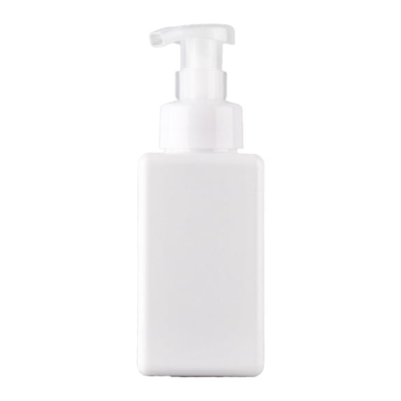RUIQPGRT New Pump Bottle Dispenser, Refillable Flat Square Plastic Lotion Dispenser Leakproof Empty Lotion Pump Bottle for Essential Oil Soap Lotion Shampoo