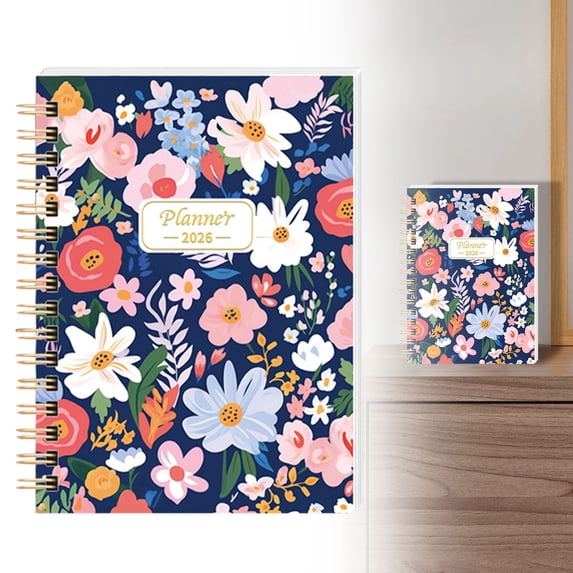 RUIQPGRT Notebook for Weekly and Monthly Academic Planner, July 2026 - June 2027, Hardcover Calendar Agenda Book for School Year Planning, for Teacher and Student, A5 size