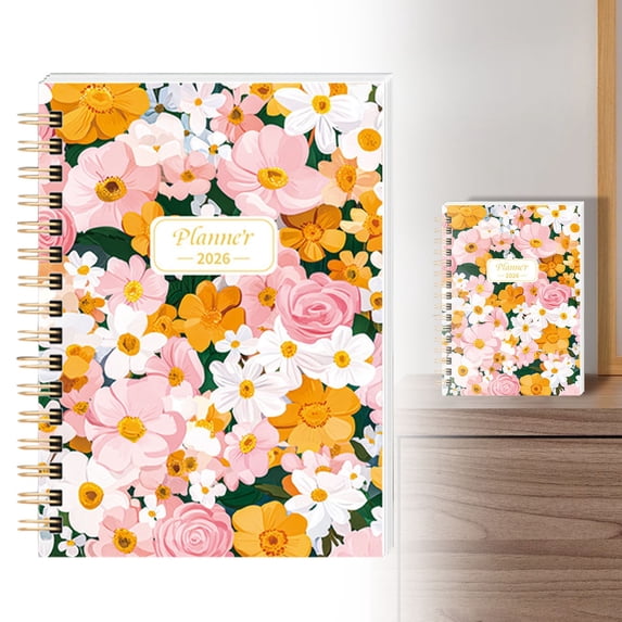 RUIQPGRT Notebook for Weekly and Monthly Academic Planner, July 2026 - June 2027, Hardcover Calendar Agenda Book for School Year Planning, for Teacher and Student, A5 size