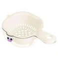 thumbnail image 1 of RUIQPGRT Room DecorKitchen Layer Draining Basket With Handle Vegetable Plastic Drainer Bowl Small Colander Berry Washer Watermelon Bowl With Strainer For Kitchen Clearance Promotion, 1 of 10