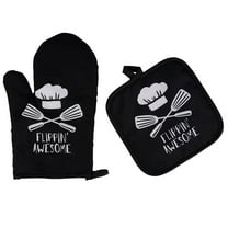 RUIQPGRT Sales Today Clearance Oven Mitts and Pot Holders Sets, Heat Resistants Oven Mitts Soft Cotton Lining and Non-Slip Surface Safes for Baking, Cooking, BBQ Kitchen Appliances