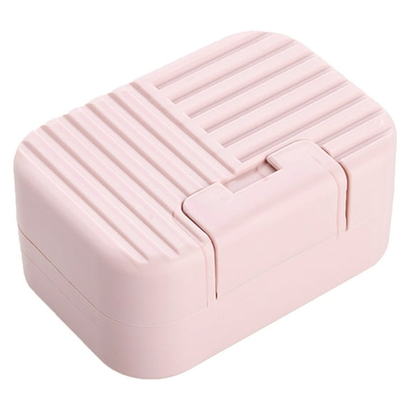 RUIQPGRT Sales Today Clearance Portable Travel Soap Box Holder Plastic Soap Case Dish Container with Leachate Sponge for Bathroom Outdoor Hiking Camping Gym Home and Kitchen