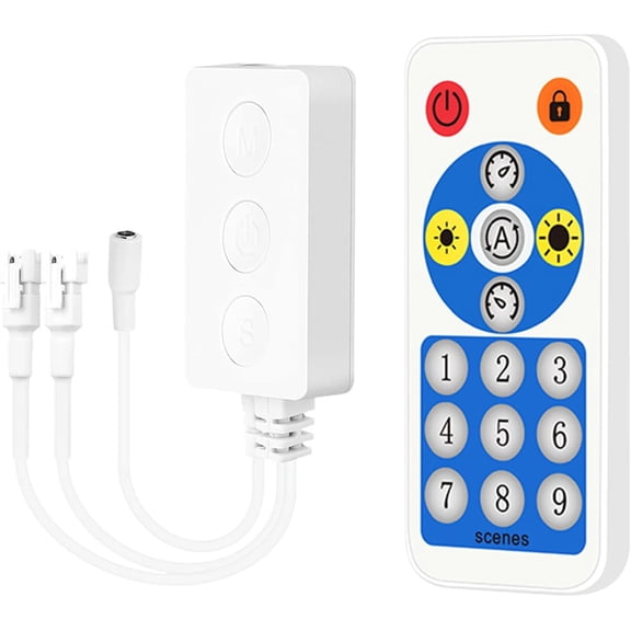 RUIRUI SP608E Bluetooth Controller with 8 Signal Outputs for LED Module Pixel Strip String Light Andriod iOS APP/Remote/Trigger Control