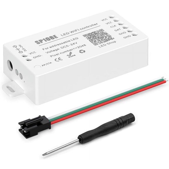 RUIRUI SP608E Bluetooth Controller with 8 Signal Outputs for LED Module Pixel Strip String Light Andriod iOS APP/Remote/Trigger Control