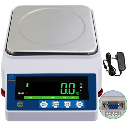 RUISHAN 10kg x 0.1g Large Range Precision Lab Balance Scale Grain/Gram Scale Laboratory Weighing Scale Scientific Scale Calibrated Scale Industrial Weighing and Counting Scale Table Top Scale