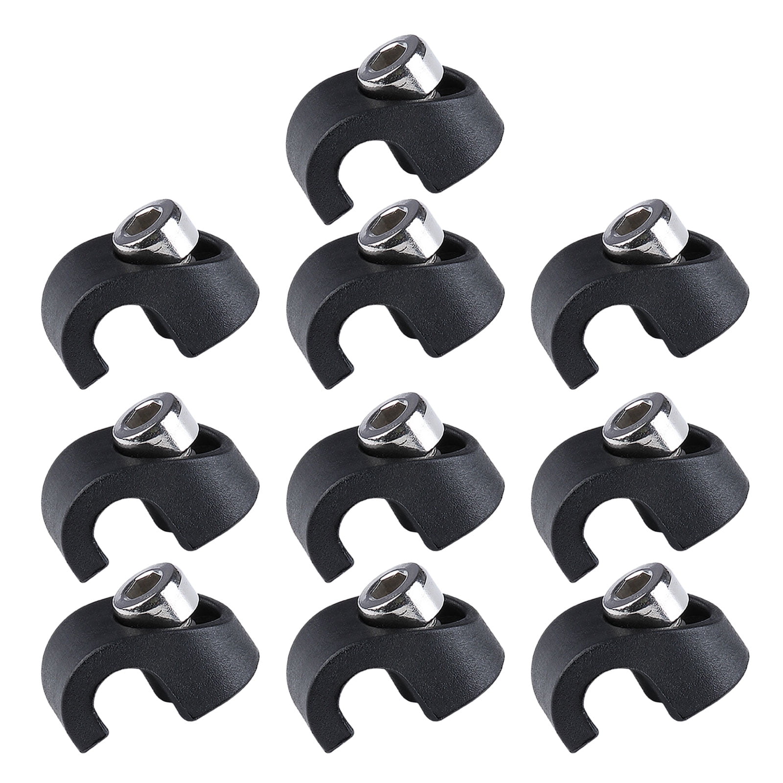 10pcs Aluminium C Pince Guide Gaine Câble Pour Vélo De Route