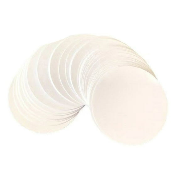RUISINERY 100Pieces Button Maker Circular Paper White Circular Paper Button Pin Maker Supplies For Badge Pin Button Pin