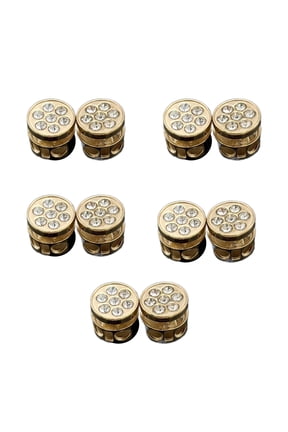 10pieceS Practical Double Hole Cord Locks for Drawstring Spring Toggle Stoppers for Hoodie Pants Clothing Accessories