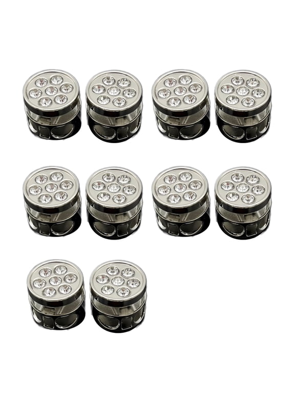 10pieceS Practical Double Hole Cord Locks for Drawstring Spring Toggle Stoppers for Hoodie Pants Clothing Accessories