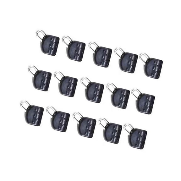 RUISINERY 15pieces Float Rest Fishing Sinkers Slip Clip Hook Clear Snapping Fishing Weight Slide for Braids Fishing Line Easy to Use