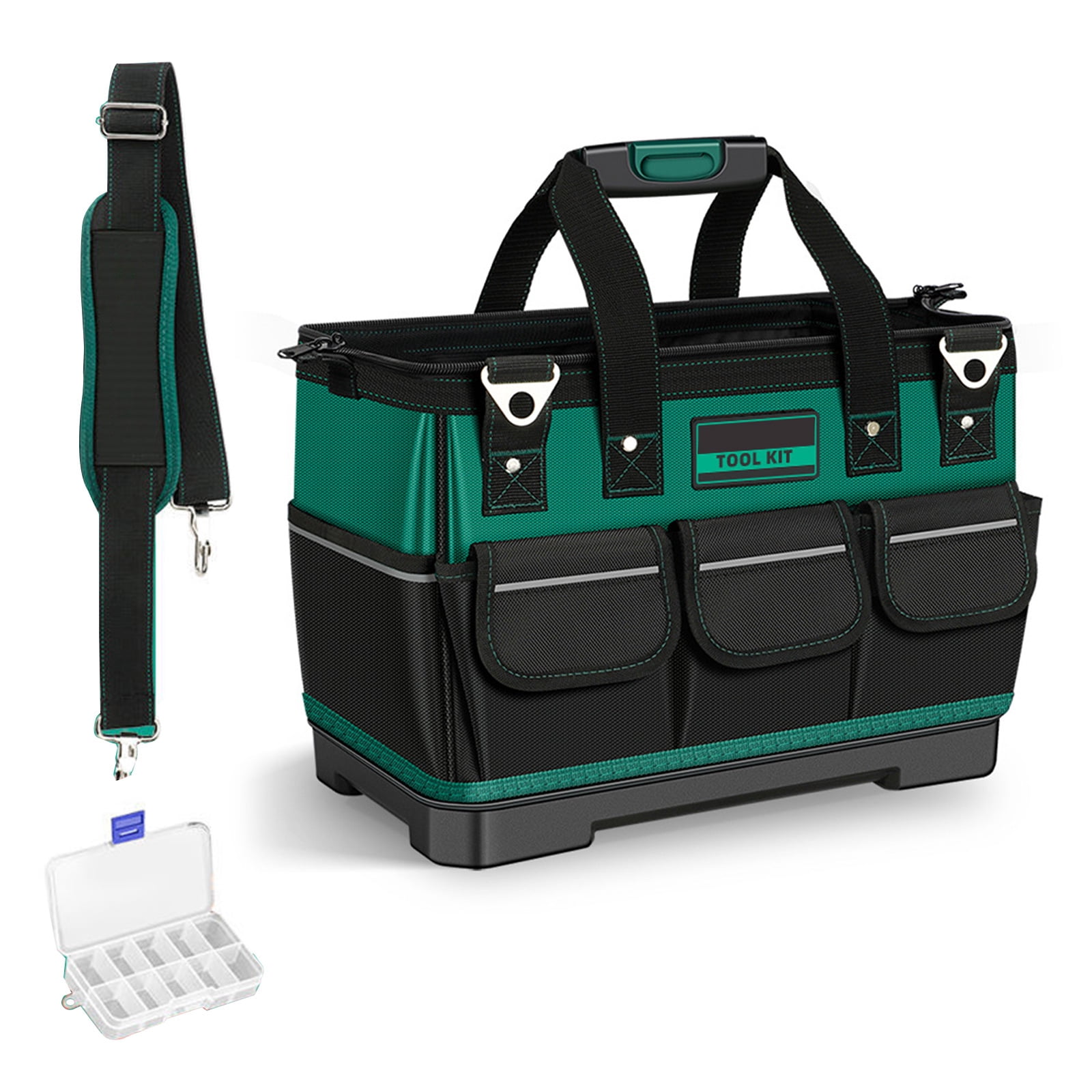 RUISINERY 16/18/20/23in Wide Mouth Tool Bag with Bottom Large Capacity Tool Storage Bag Waterproof Organizers Bag