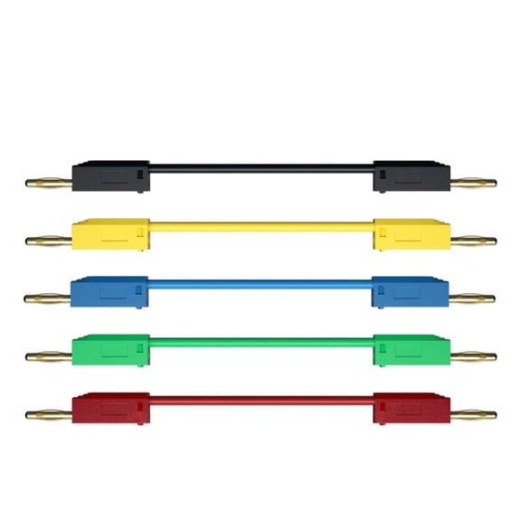 RUISINERY 2mm Banana plugs Test Cord 24K Gold plate connector High Conductivity for Electronic Testing & Measurement instrument