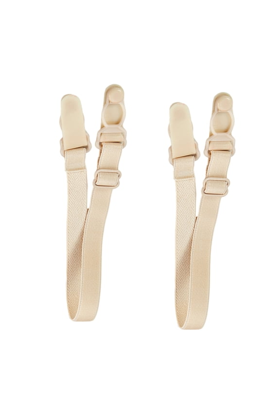 2pieces Adjustable Bra Strap Clips Nonslip Elastic Bralette Strap Holders Clasp for Women Underwear Securely Fit Accessory