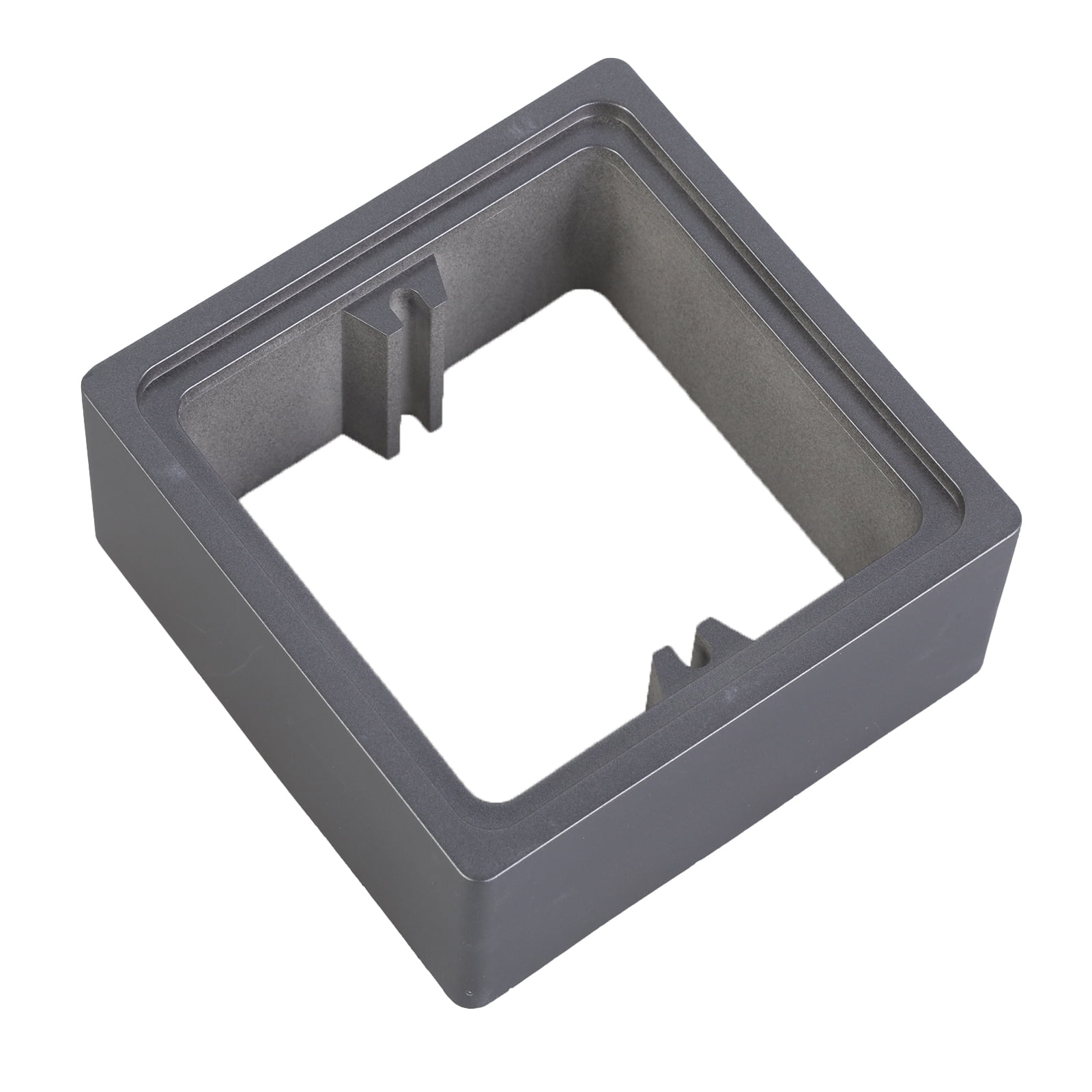 20mm Square Spacer For Light Switches - Single Socket Depth Extender For Shallow Walls, ABS White, Screw Mount, Fits Smart Switches & Covers