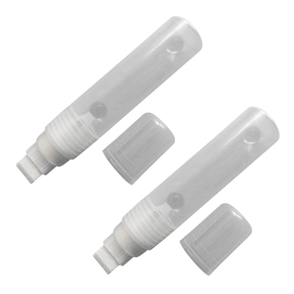 RUISINERY 2pieces Empty Pens Flat or Round Head Refillable Acrylics Empty Marker Empty Paint Pen For Painting on Wood Fabric Canvas