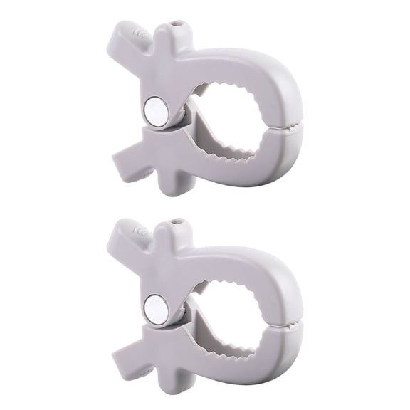 RUISINERY 2pieces General Strollers Clips Colorful Baby Strollers Pegs Multifunction Clips for Securing Muslin & toy Seats Covers B