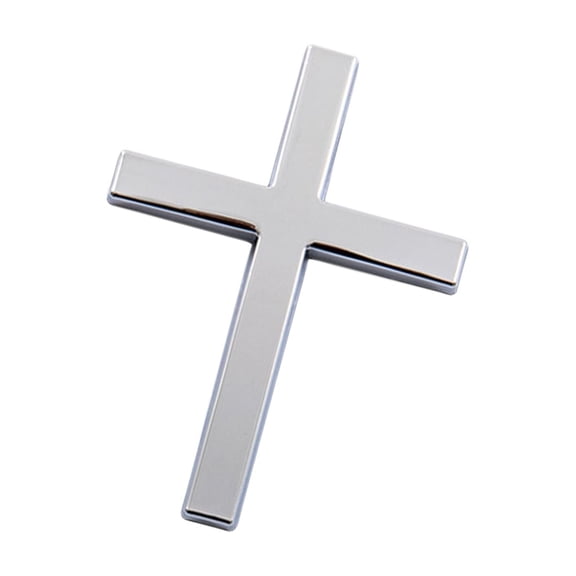 RUISINERY 3D Crosses Badge Sticker Decal for Truck Motorcycle SUV Car Exterior Decoration Adhesive Emblems Badge Sticker
