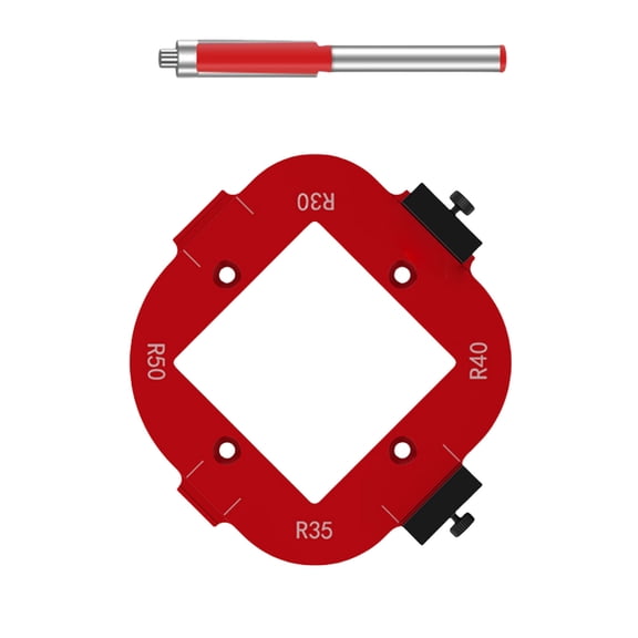 RUISINERY 4 in 1 Woodworking Routers Arcs Angles Positioning Template Corner Radius Routers Radius Jigs Woodworking Positioning Tool