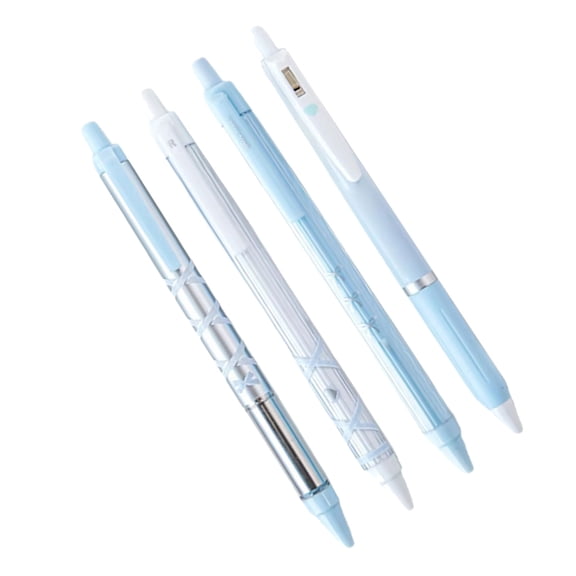 RUISINERY 4 pieces Ballet Strap Bows Gel Pen Retractable Neutral Pen 0.5mm Stationery Pen Writing Pen Gel Inks Pen Journaling Pen