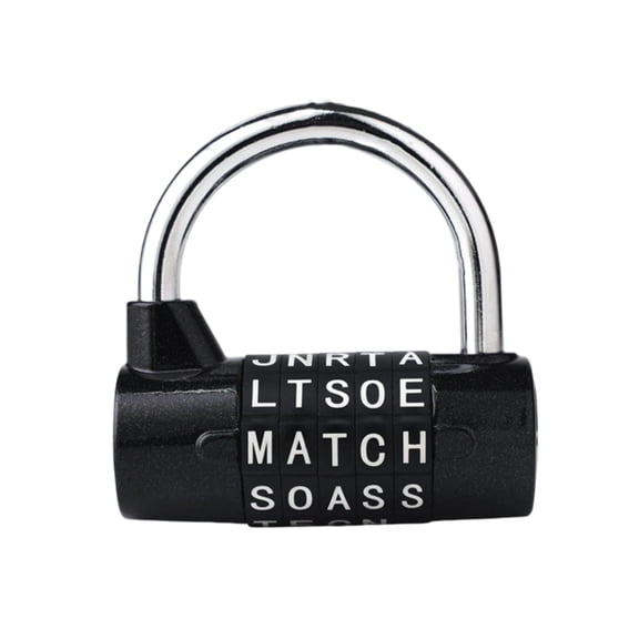 RUISINERY 5 Letter Combination Padlock Door Handle Password Padlock for Storage Cabinet Luggage Wardrobe Combination Lock