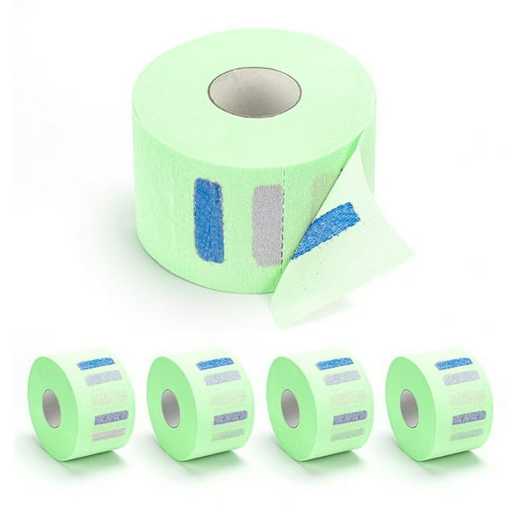 RUISINERY 5 Rolls Disposables Barber Paper Neck Strips,Professional Stretchy Paper Neck Band Protector Barber Accessories Gifts