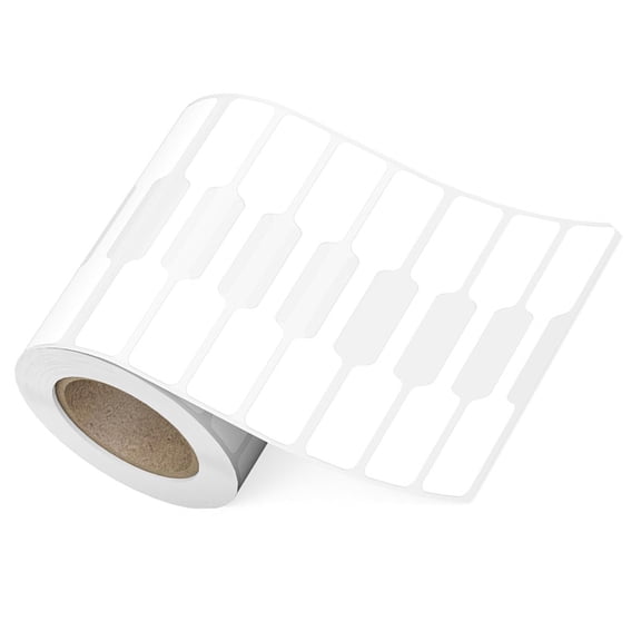 RUISINERY 500pieces Jewelry Labels Jewelry Identification Sticker Adhesive Dumbbell Sticker for Necklaces Earrings Rings Display