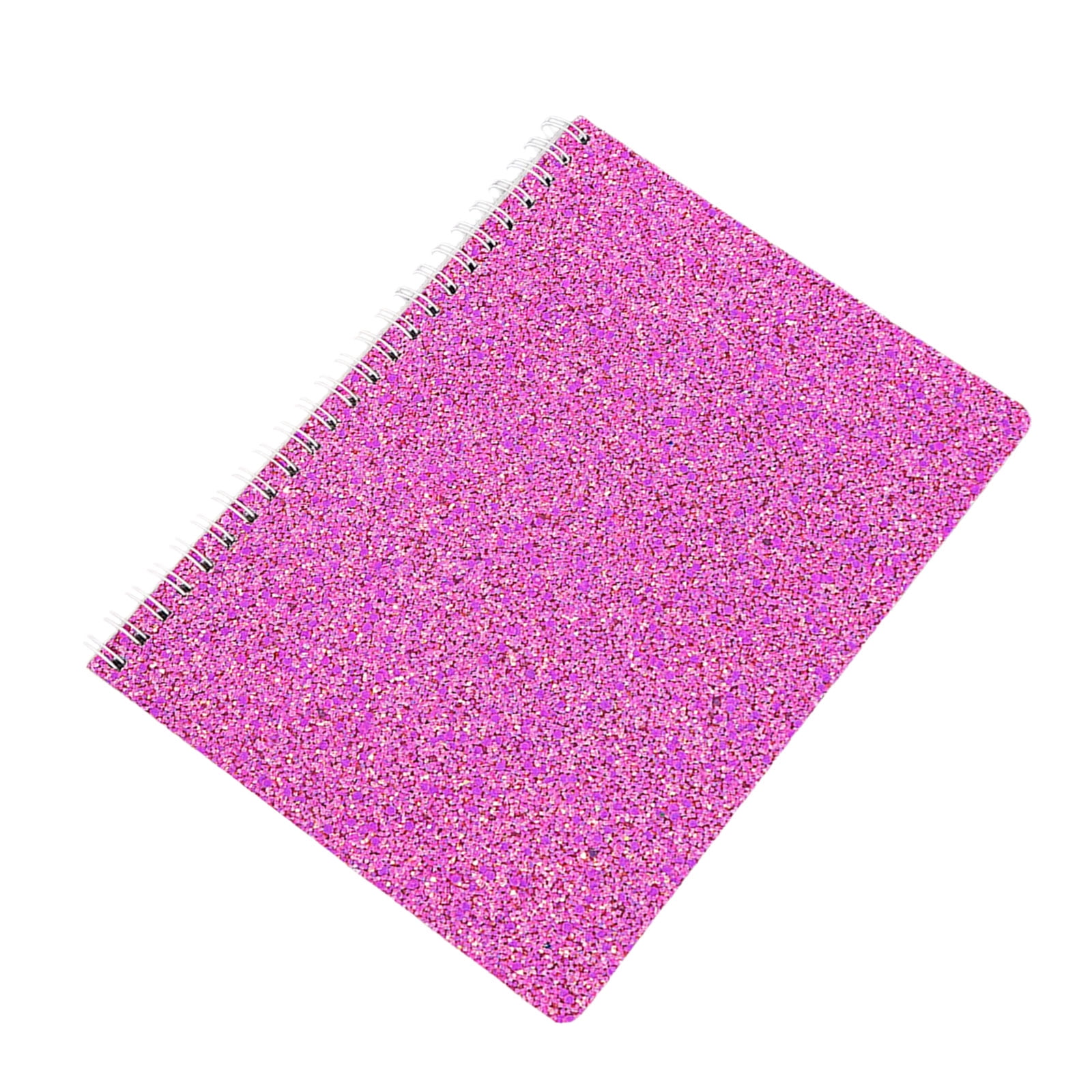 A5 Glitter Notebook - Hardcover Lined Journal With Elastic Band & Page Marker - View #3