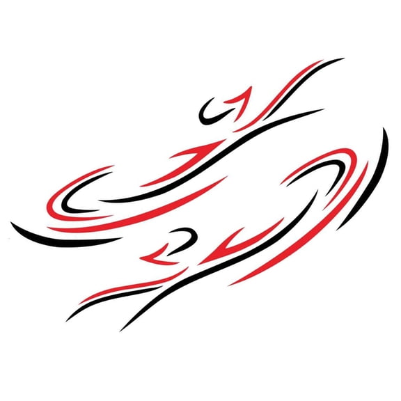 RUISINERY Adhesive Side Body Sticker Graphics Decals Decorative Stickers for Campers Trailer Exterior Waterproof Stickers