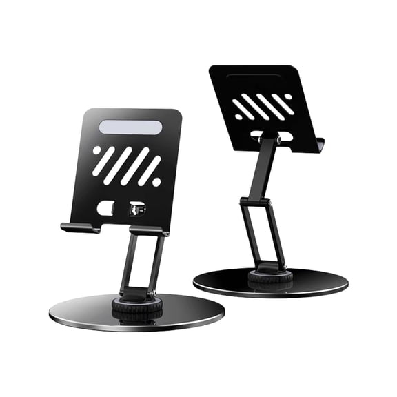 RUISINERY Adjustable Foldable Tablet Holder Rack 360 Rotating Base Stand for Drawing Video Conferencing Watching Movie