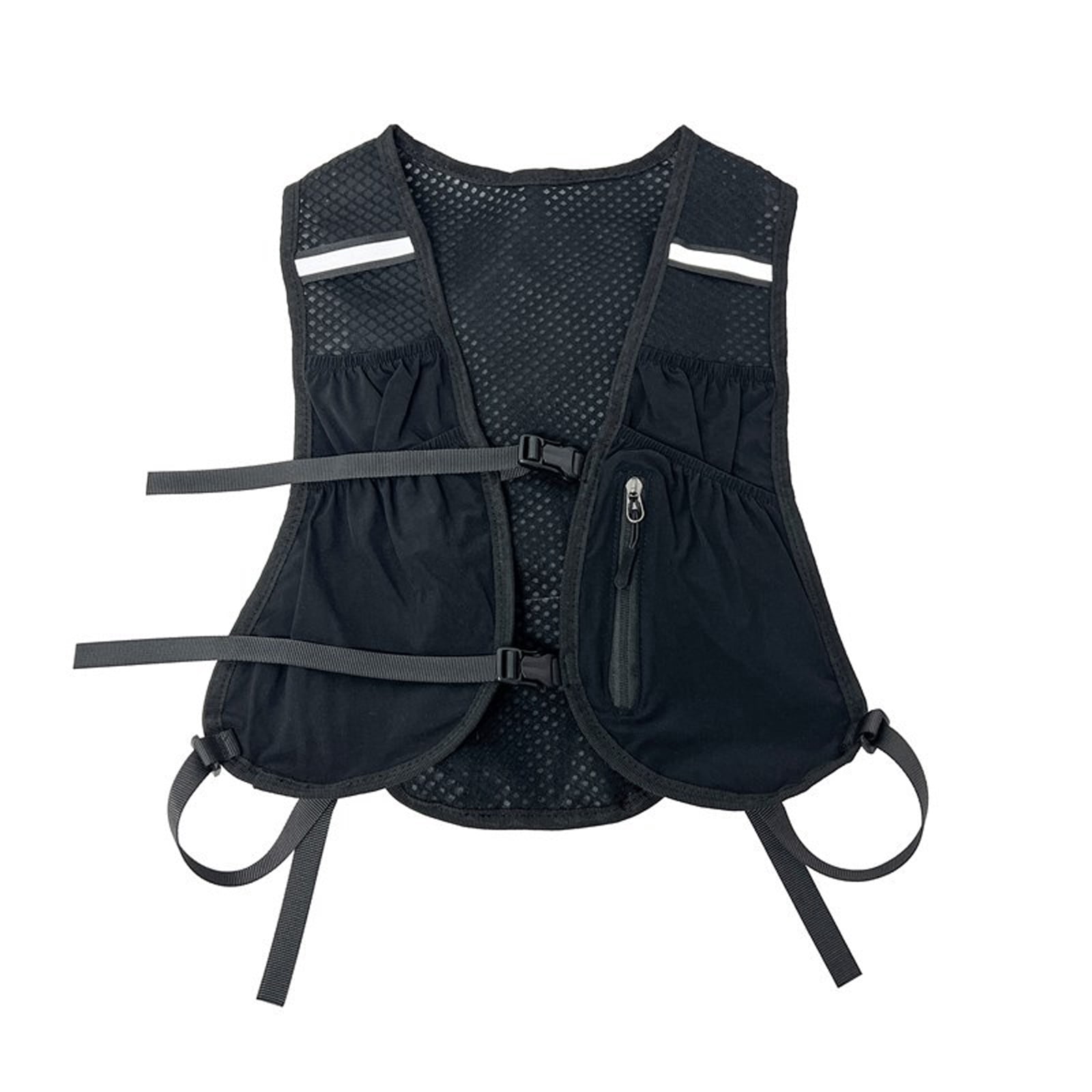 RUISINERY Adjustable Running Phone Holder Vest Reflective Water Bladder Pack Unisex Running Backpacks for Phone Card Key Towel